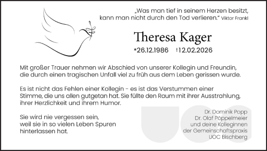 Anzeige von Theresa Kager von MGO