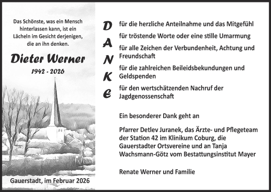 Anzeige von Dieter Werner von MGO