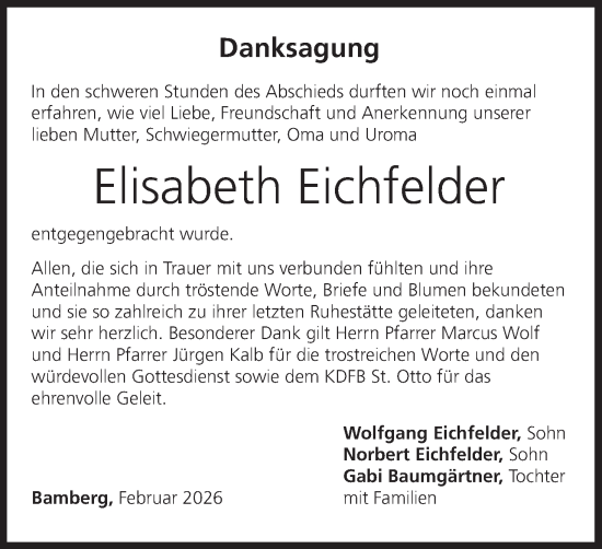 Anzeige von Elisabeth Eichfelder von MGO