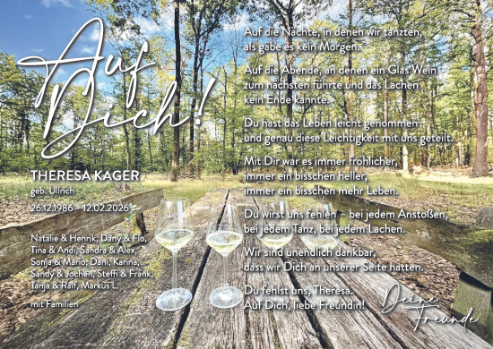Anzeige von Theresa Kager von MGO
