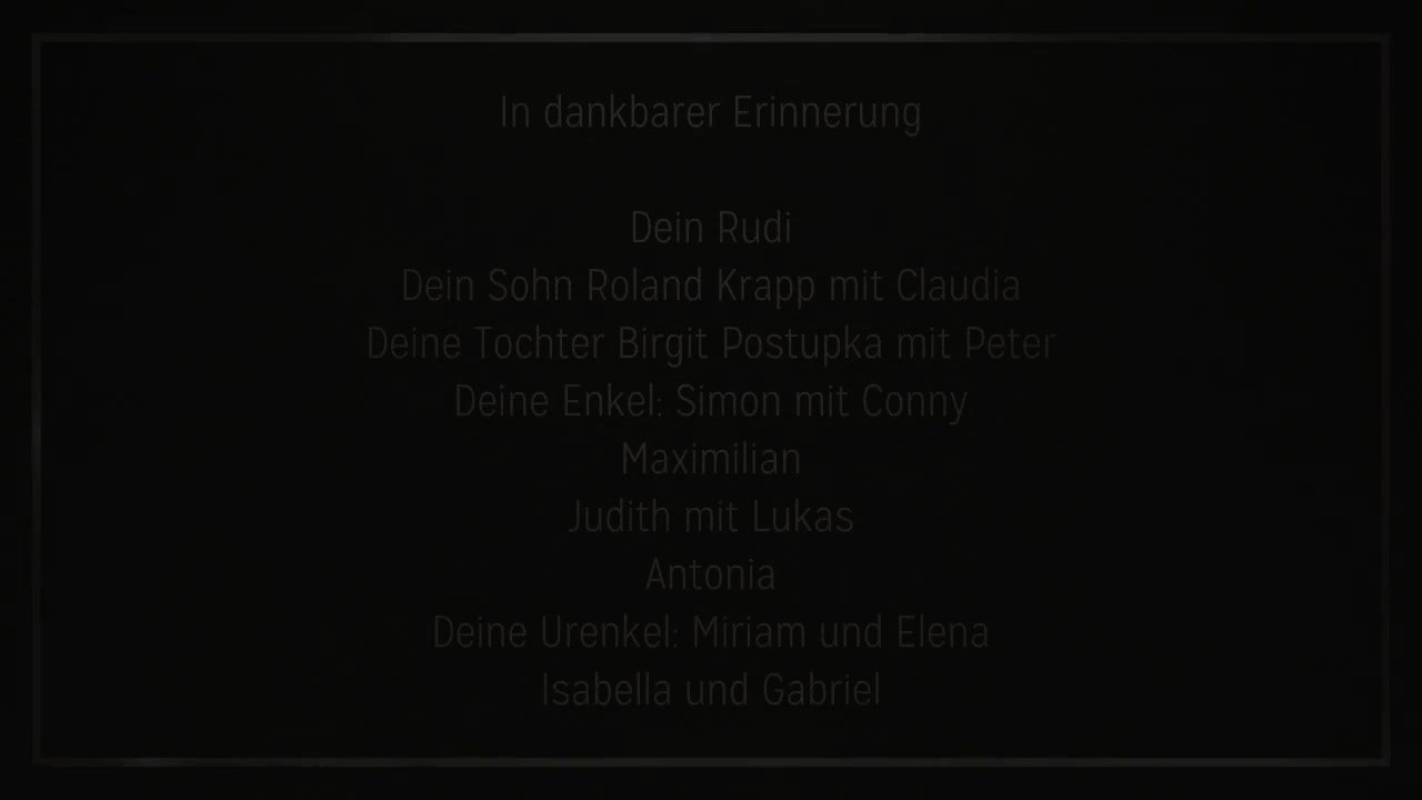 Video zum Jahresgedenken 1